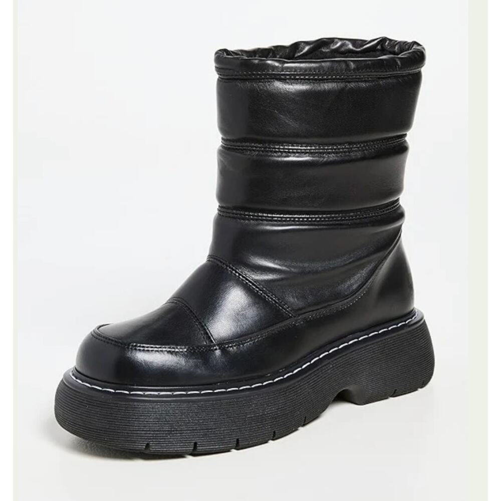 LAST Fergie Leather Warm Lining Black Boots Size 4 Kids 5.5 W US 36 EU NIB Cozy